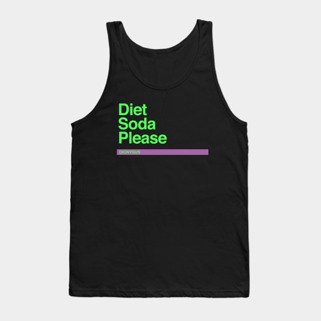 Dionysus – Diet Soda Please Tank Top by felixbunny